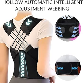 Back straightener adjustable posture belt