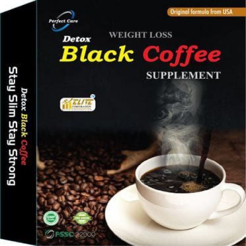 Weight loss detox black coffee supplement