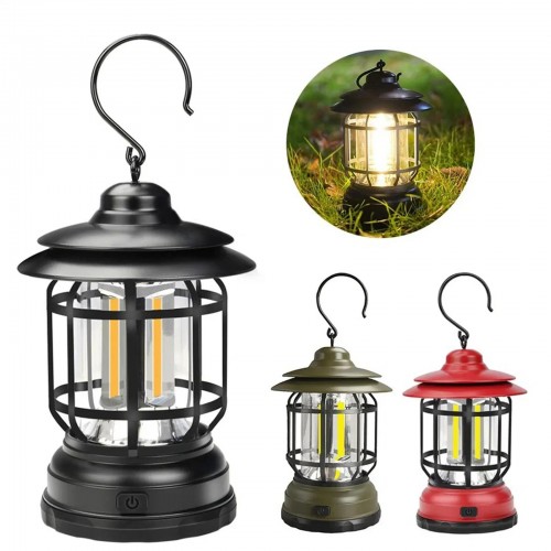 Rechargeable led retro camping lamp