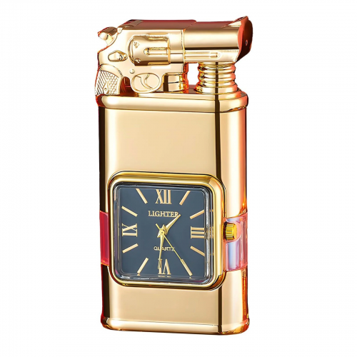 Rechargeable electric lighter with clock dial