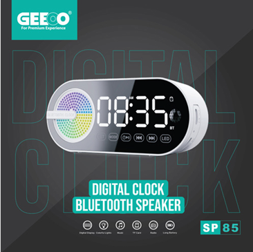 Digital clock bluetooth speaker