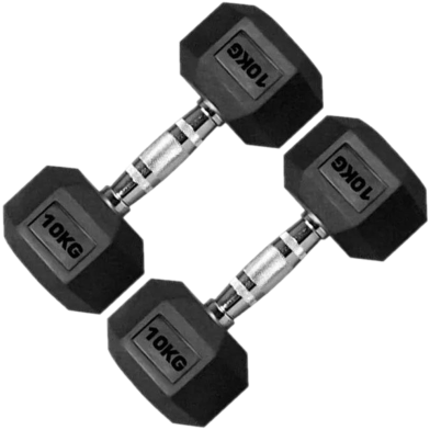 10 Kg Hex Dumbbell 1 Pair