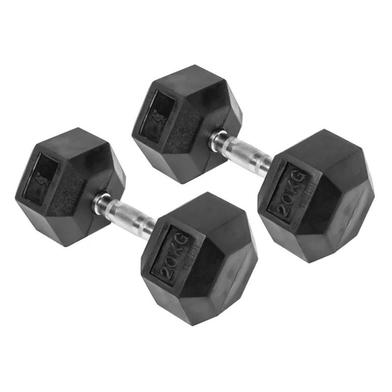 20 KG Hex Dumbbell Pair Total 40 KG
