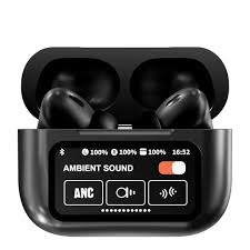 A9 Pro ANC ENC Wireless Earbuds Touch Control Double Dark Noise Reduction Black