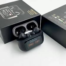 A9 Pro ANC ENC Wireless Earbuds Touch Control Double Dark Noise Reduction Black