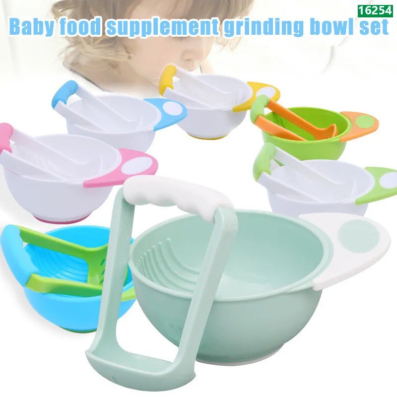 Baby Food Chewing Mash & Serve Bowl For Homemade Baby Food