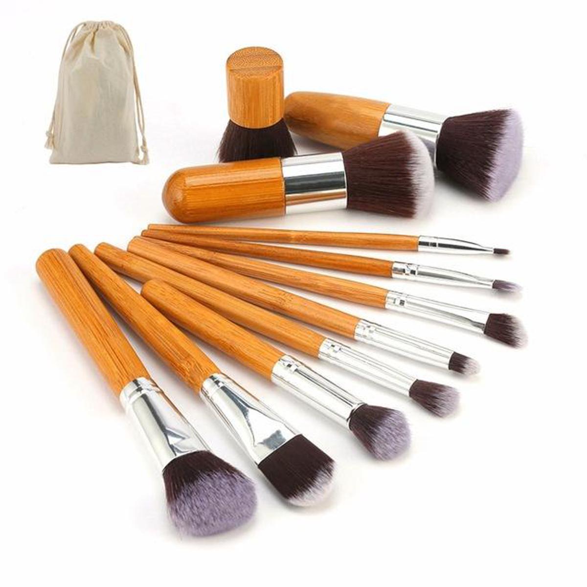 Bamboo Make Up Brush set | 11pcs