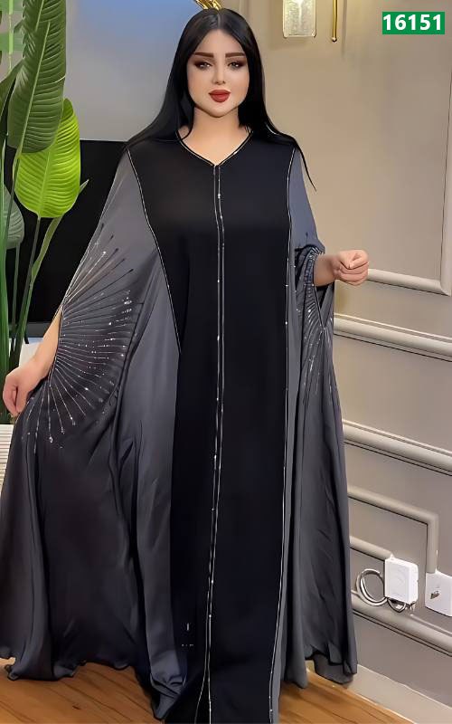 Double Shade Dubai Cherry Kaftan Burkha
