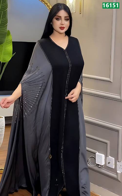 Double Shade Dubai Cherry Kaftan Burkha