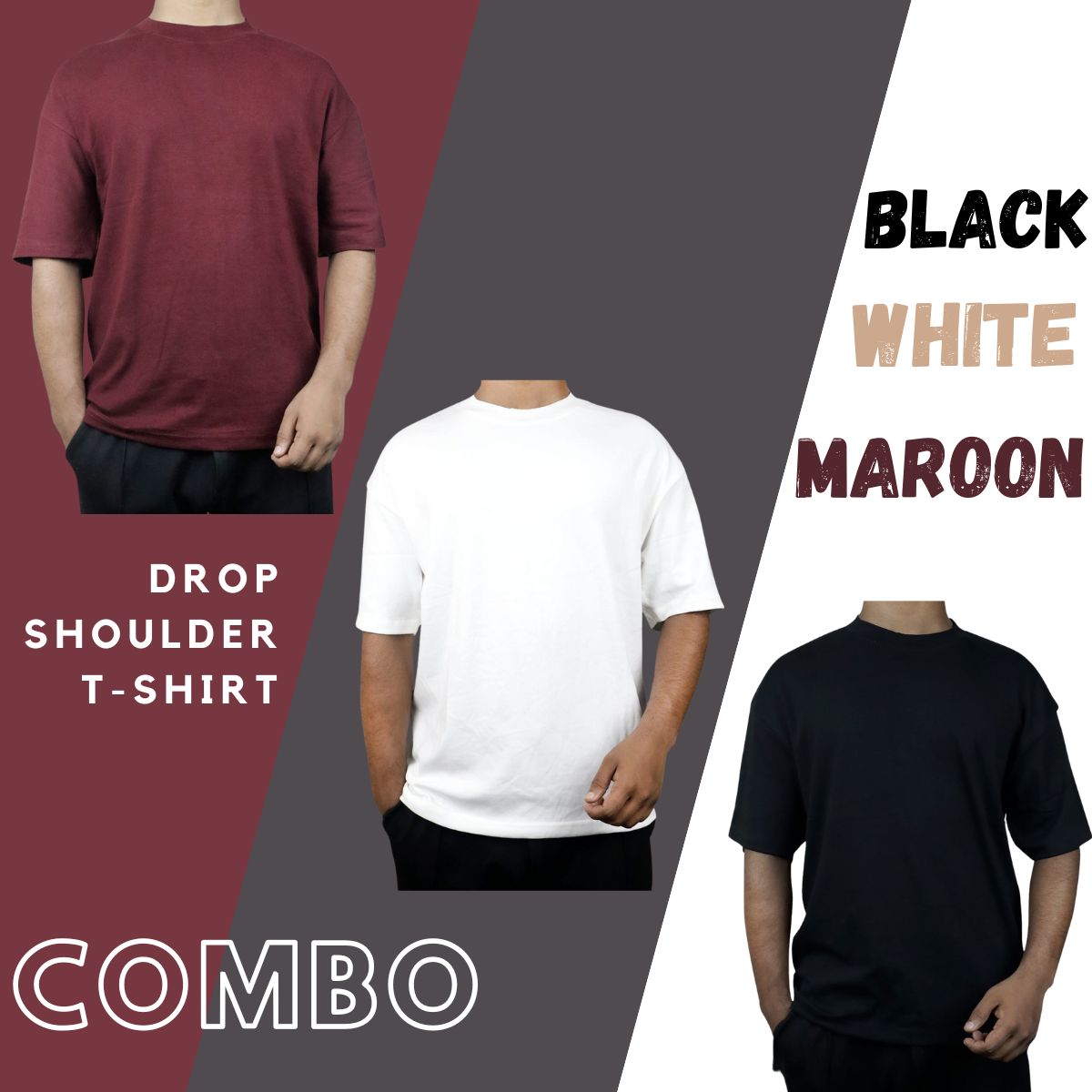 DROP SHOULDER T-SHIRT Combo DROP SHOULDER T-SHIRT Combo