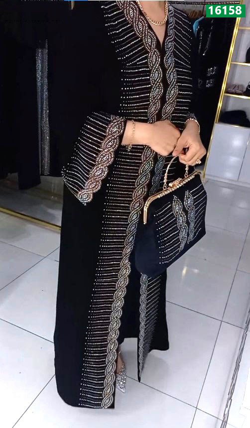 Gorgeous Stone Work Party Burkha