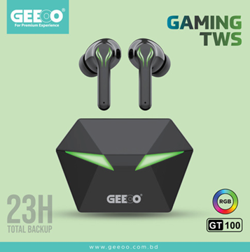 GT 100 Professional Competitive Gaming Earbuds with RGB