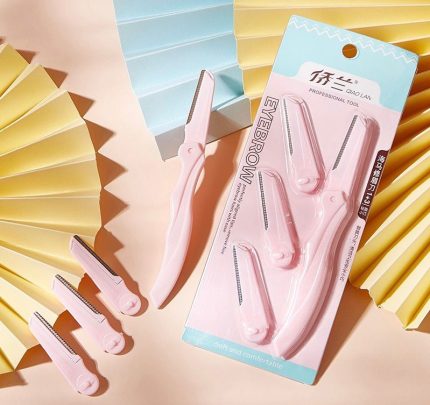 Keli Beauty Tools Eyebrow Razor 4pcs - Random Colour