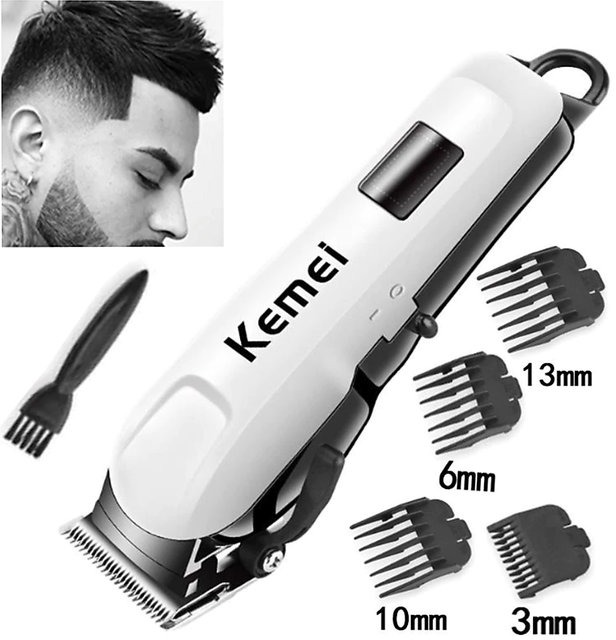 Kemei KM-809A Rechargeable Hair Clipper and Trimmer for Men