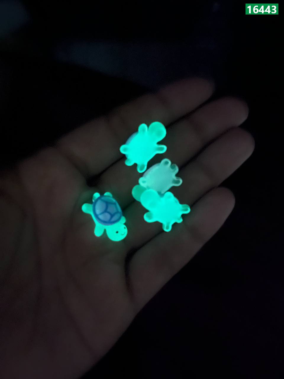 Luminous Mini Resin Turtle