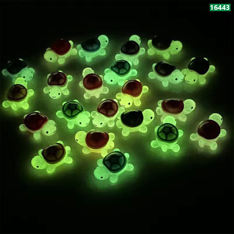 Luminous Mini Resin Turtle