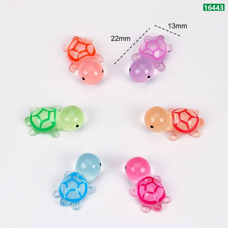 Luminous Mini Resin Turtle