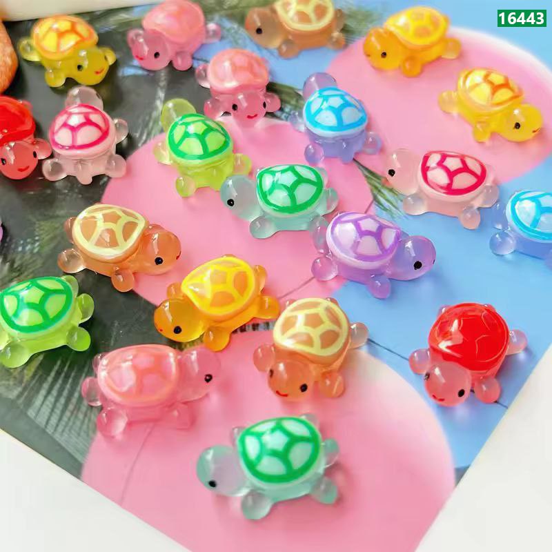 Luminous Mini Resin Turtle