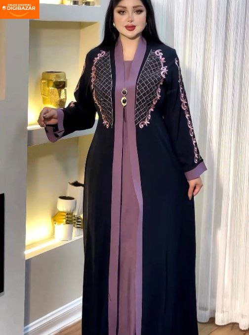 Makroon Embroidery Dubai Cherry Burkha