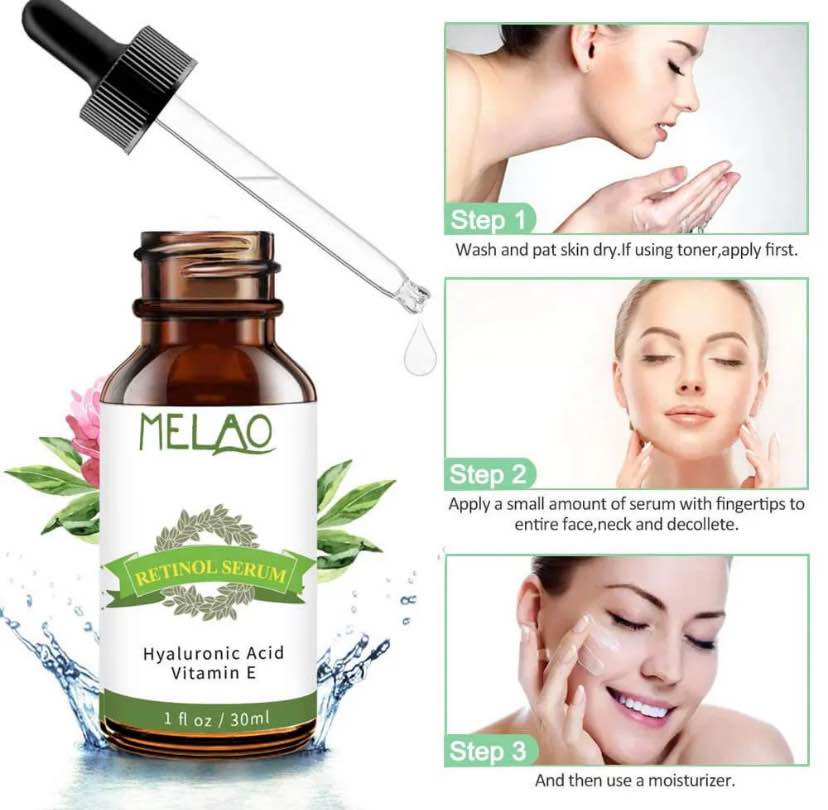 MELAO Retinol Hyaluronic Acid Vitamin E Serum 30ml