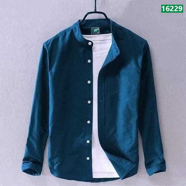 Men's Full Sleeve Solid Color Shirt