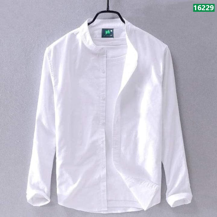 Men's Full Sleeve Solid Color Shirt