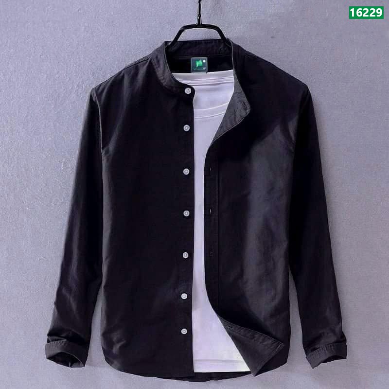 Men's Full Sleeve Solid Color Shirt