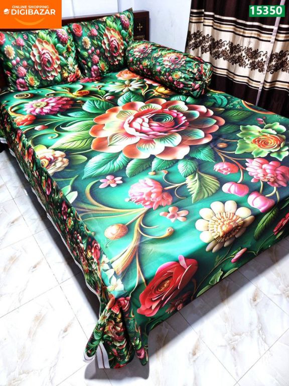 প্রিমিয়াম কোয়ালিটি থ্রিডি বেডশীট সেট