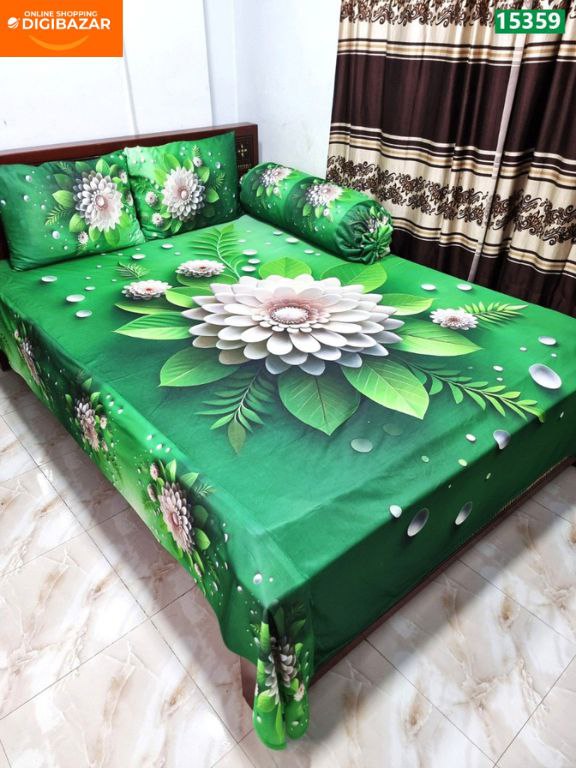 প্রিমিয়াম কোয়ালিটি থ্রিডি বেডশীট সেট