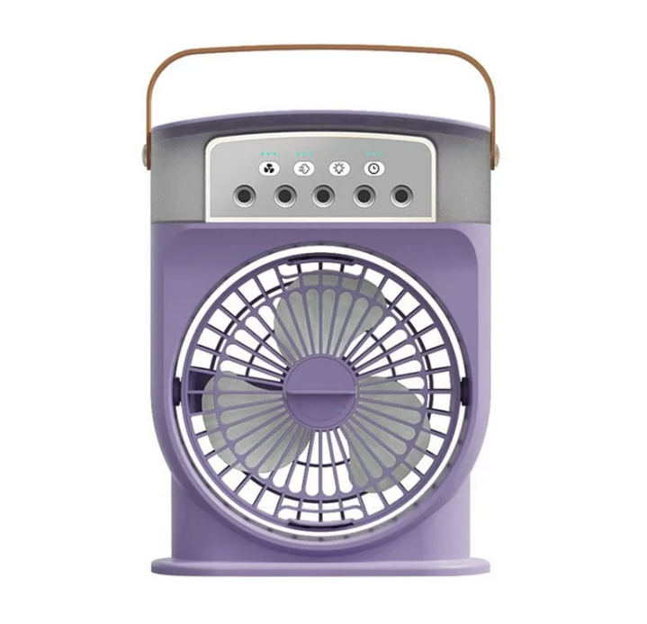 Rechargeable 5 Holes Mist Spray Air-cooler Fan
