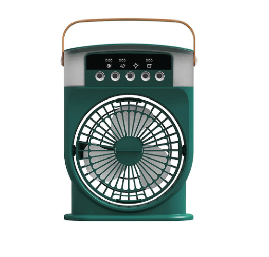 Rechargeable 5 Holes Mist Spray Air-cooler Fan