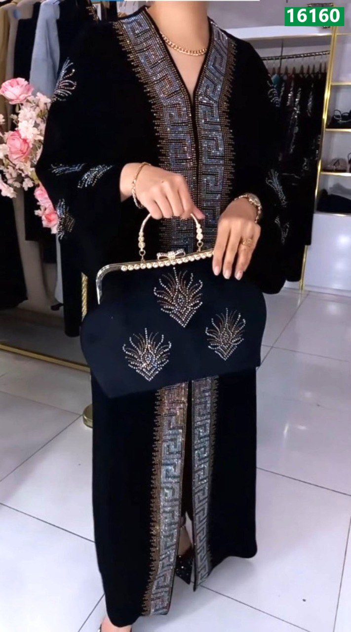 Royal Designed Party Stone Burkha