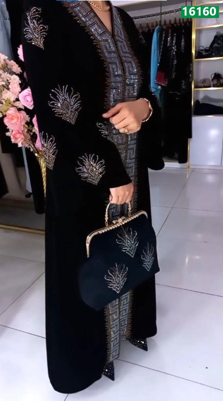 Royal Designed Party Stone Burkha