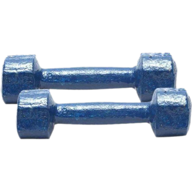 Sports House 4kg Dumbbell - Navy Blue combo