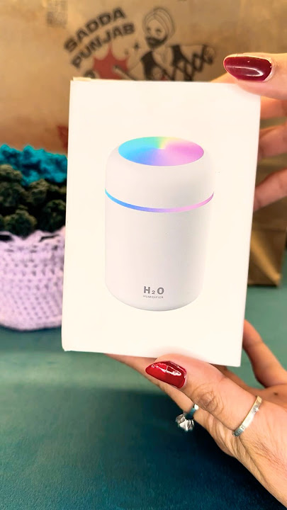 USB Rechargeable Mini Air Humidifier for Bedroom – High Power, Ultra-Quiet, with Color Lights