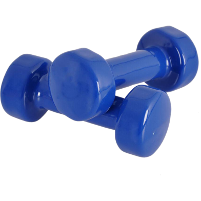 Vinyl Dumbbell 2 Kg - 1Pair - Blue